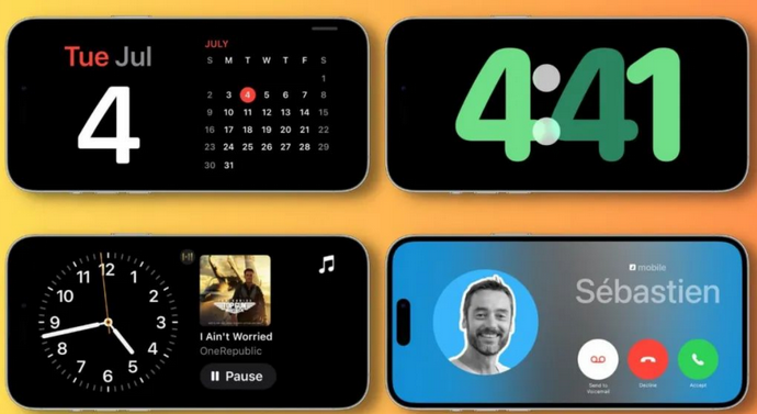 玉山苹果手机维修分享iOS17横屏充电待机显示有什么好处 